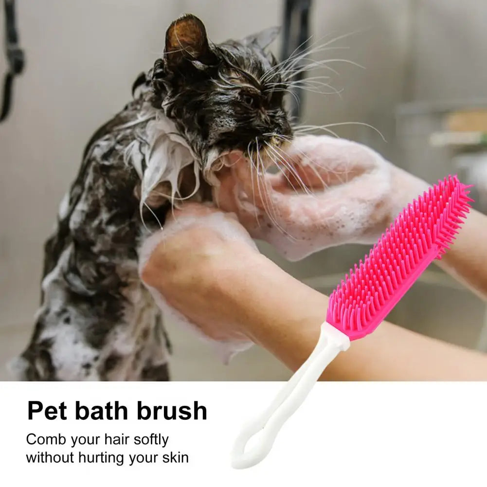 Pet Bathing Brush with Long